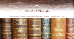 Desktop Screenshot of pangaea-verlag.de