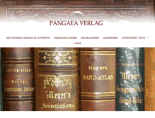 Tablet Screenshot of pangaea-verlag.de